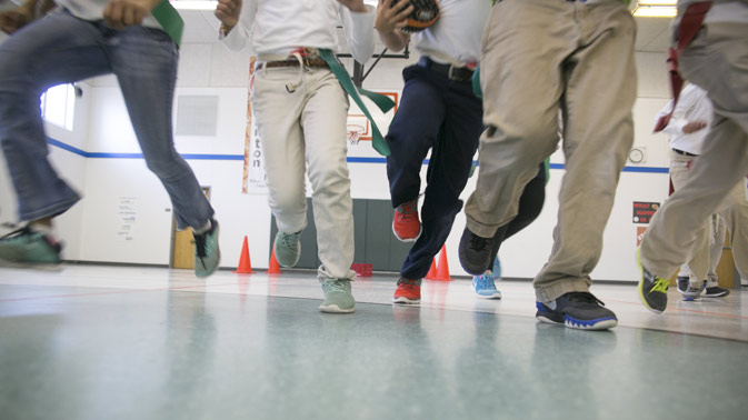 Students in PE
