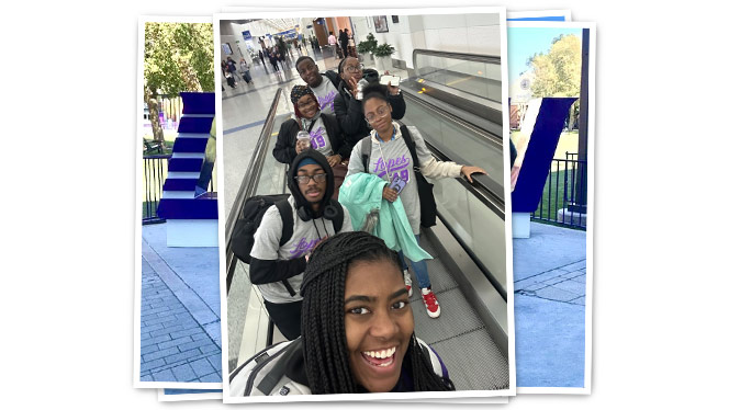 Group in airport