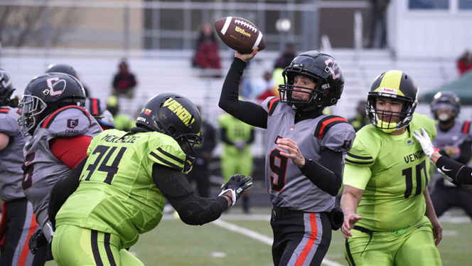Jessikah McKenzie playing for the Detroit Demons