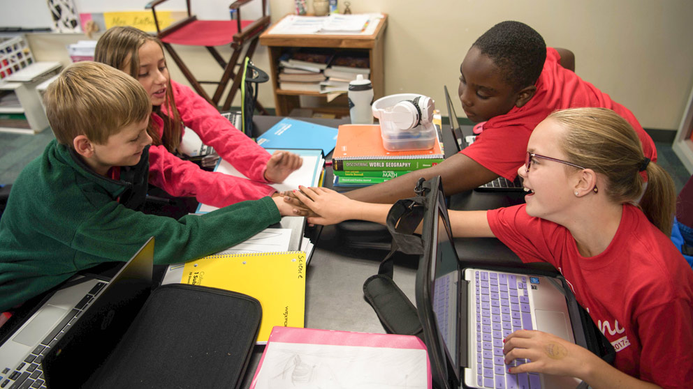 Students Working Together