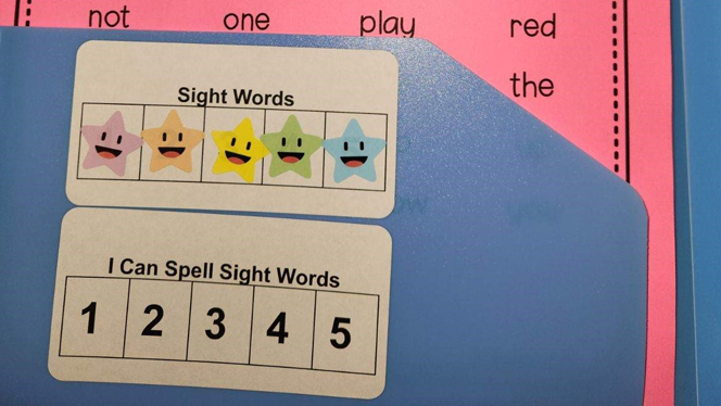 Reading fluency folder
